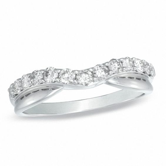 Diamond twist contour wedding shop band