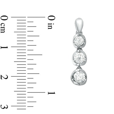 1.00 CT. T.W. Canadian Certified Diamond Dangle Earrings in 14K White Gold