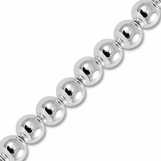 8.0mm Bead Bracelet in Sterling Silver - 7.5"