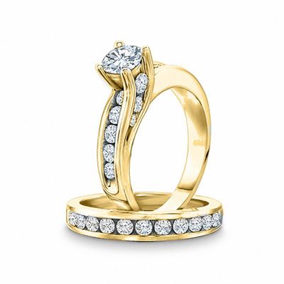 CT. T.W. Diamond Bridal Set in 14K Gold