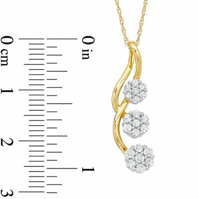 0.33 CT. T.W. Diamond Cherry Blossom Pendant in 10K Gold