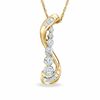 Thumbnail Image 0 of 0.25 CT. T.W. Journey Diamond Pendant in 10K Gold