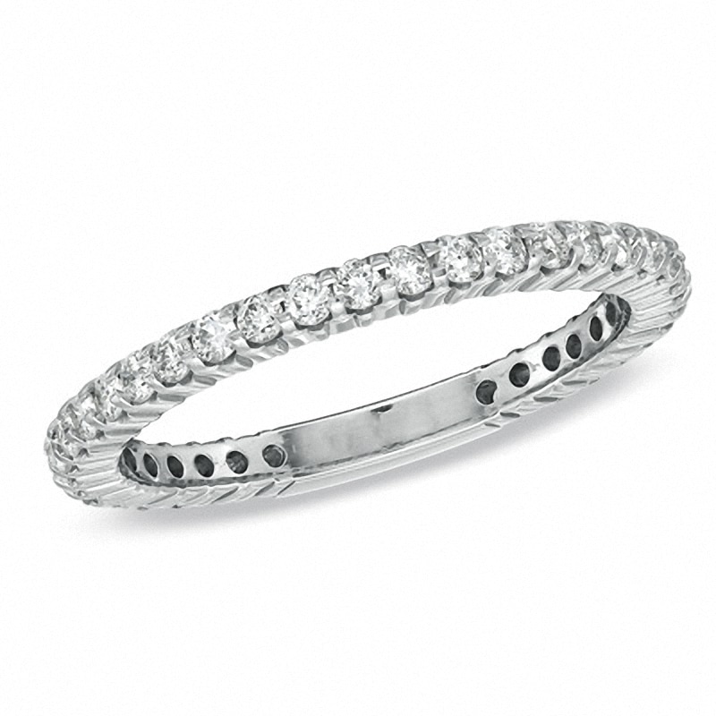 0.50 CT. T.W. Diamond Eternity Anniversary Band in 14K White Gold|Peoples Jewellers