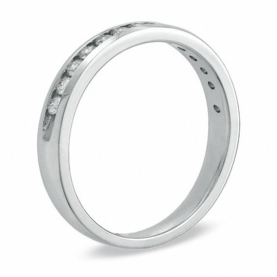 CT. T.W. Certified Diamond Band in 14K White Gold (I/SI2