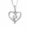 Sirena™ 0.10 CT. Diamond Heart Pendant in 10K White Gold