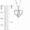 Thumbnail Image 1 of Sirena™ 0.10 CT. Diamond Heart Pendant in 10K White Gold