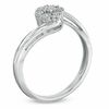 Thumbnail Image 1 of Diamond Accent Cluster Bypass Ring in Sterling Silver