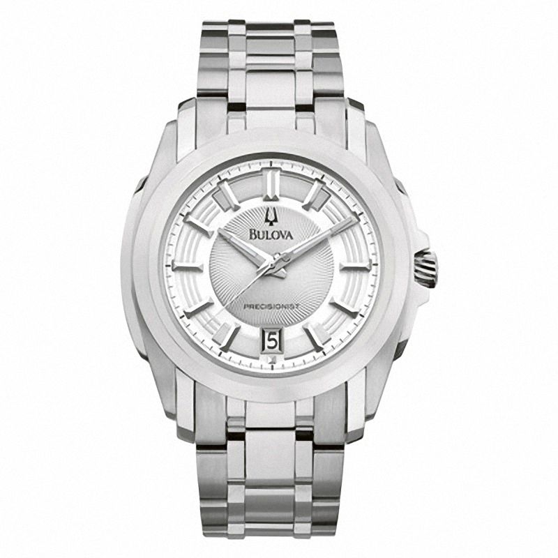 Men's Bulova Precisionist Longwood Watch with Silver-Tone Dial (Model: 96B130)|Peoples Jewellers