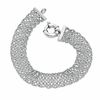 Thumbnail Image 1 of Beaded Weave Bracelet in Sterling Silver - 7.5"