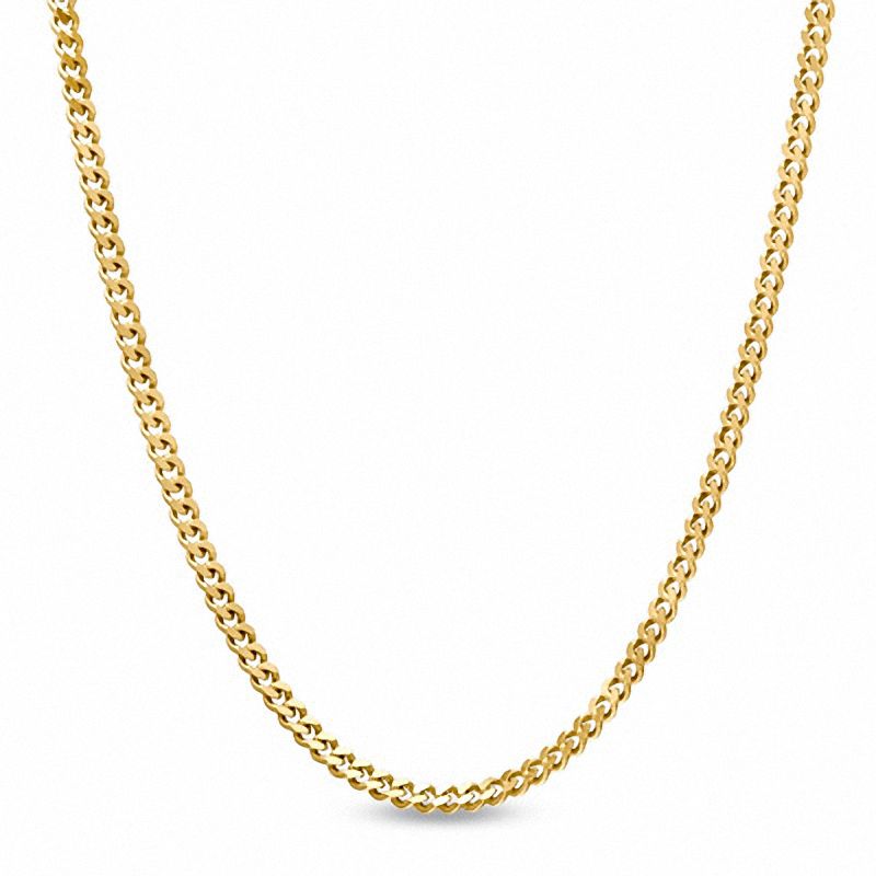 1.0mm Curb Chain Necklace in 14K Gold - 18"|Peoples Jewellers