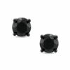 Thumbnail Image 0 of Black Mystique 0.50 CT. T.W. Black Diamond Solitaire Stud Earrings in 10K White Gold