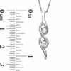 Thumbnail Image 1 of Sirena™ 0.25 CT. T.W. Diamond Two Stone Swirl Pendant in 14K White Gold