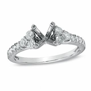 0.50 CT. T.W. Diamond Semi-Mount in 14K White Gold