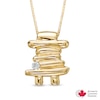 Certified Canadian Diamond Accent Certified Inukshuk Pendant in 10K Gold