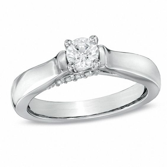 CT. T.W. Diamond Engagement Ring in 14K White Gold