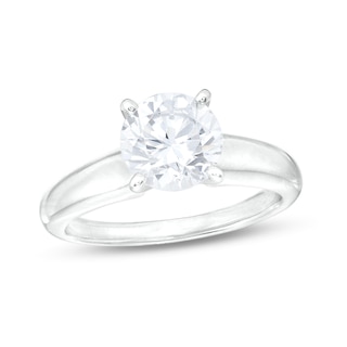 2.00 CT. Certified Canadian Diamond Solitaire Ring in 14K White Gold (I/I1)