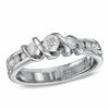 Sirena™ 0.50 CT. T.W. Diamond Three Stone Engagement Ring in 14K White Gold