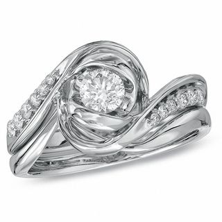 Sirena™ 0.50 CT. T.W. Diamond Bridal Set in 14K White Gold