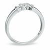 0.20 CT. T.W. Diamond Three Station Promise Ring in 10K White Gold