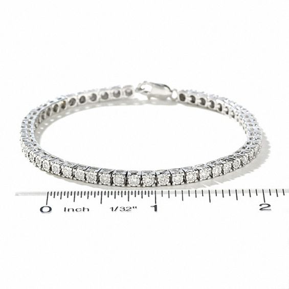 CT. T.W. Diamond Tennis Bracelet in Sterling Silver