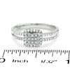 0.25 CT. T.W. Diamond Split Shank Ring in 10K White Gold