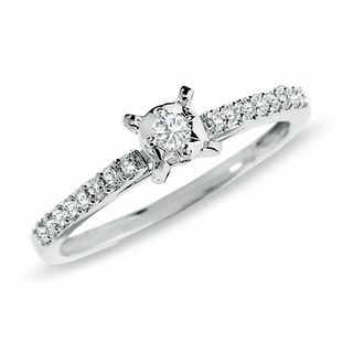 0.20 CT. T.W. Diamond Promise Ring in 10K White Gold