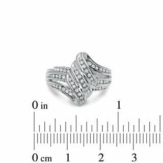 0.25 CT. T.W. Diamond Swirl Ring in Sterling Silver