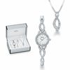 Thumbnail Image 0 of Ladies' Bulova Crystal Accent Watch and Pendant Set (Model: 96X119)