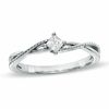 Thumbnail Image 0 of 0.20 CT. Princess-Cut Diamond Twine Promise Ring in 10K White Gold