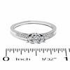 0.33 CT. T.W. Diamond Three Stone Ring in 10K White Gold