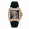 Men's ESQ Movado Brace Rose-Tone Strap Watch with Square Black Dial (Model: 07301369)