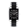 Thumbnail Image 0 of Men's Bulova Two-Tone Watch with Rectangular Black Dial (Model: 98A117)