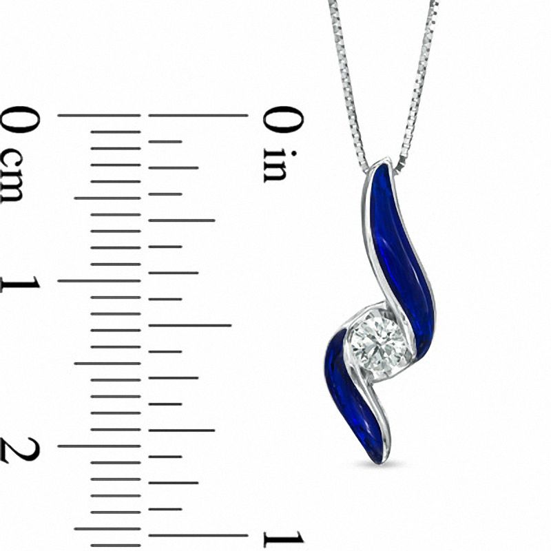 Sirena™ Jeans 0.12 CT. Diamond Pendant in 14K White Gold