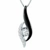 Thumbnail Image 0 of Sirena™ Black Eyes 0.33 CT. T.W. Diamond Pendant in 14K White Gold