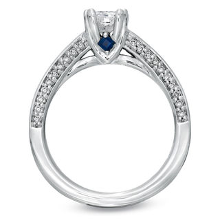 Vera Wang Love Collection CT. T.W. Princess-Cut Diamond Engagement Ring in 14K White Gold