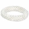 Thumbnail Image 0 of Honora 4.0-5.0mm Freshwater Cultured Pearl Woven Stretch Bracelet-8"