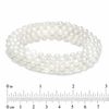 Thumbnail Image 1 of Honora 4.0-5.0mm Freshwater Cultured Pearl Woven Stretch Bracelet-8"
