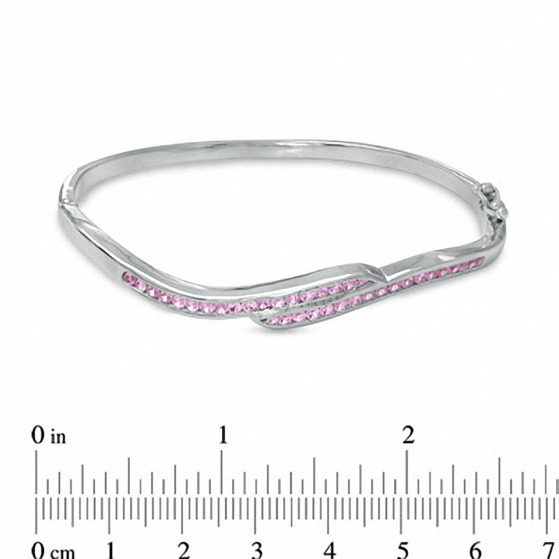 Pink sapphire 2025 bangle bracelet