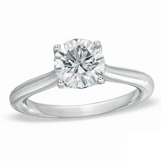 Vera Wang Love Collection CT. T.W. Diamond Engagement Ring in 14K White Gold