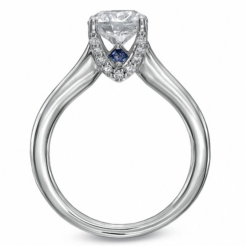 Main Image 2 of Vera Wang Love Collection 1.55 CT. T.W. Diamond Engagement Ring in 14K White Gold