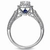 Vera Wang Love Collection 0.83 CT. T.W. Princess-Cut Diamond Double Frame Engagement Ring in 14K White Gold