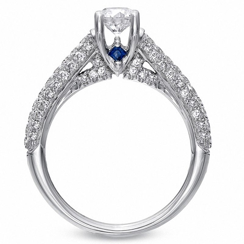 Main Image 2 of Vera Wang Love Collection 0.95 CT. T.W. Diamond Engagement Ring in 14K White Gold