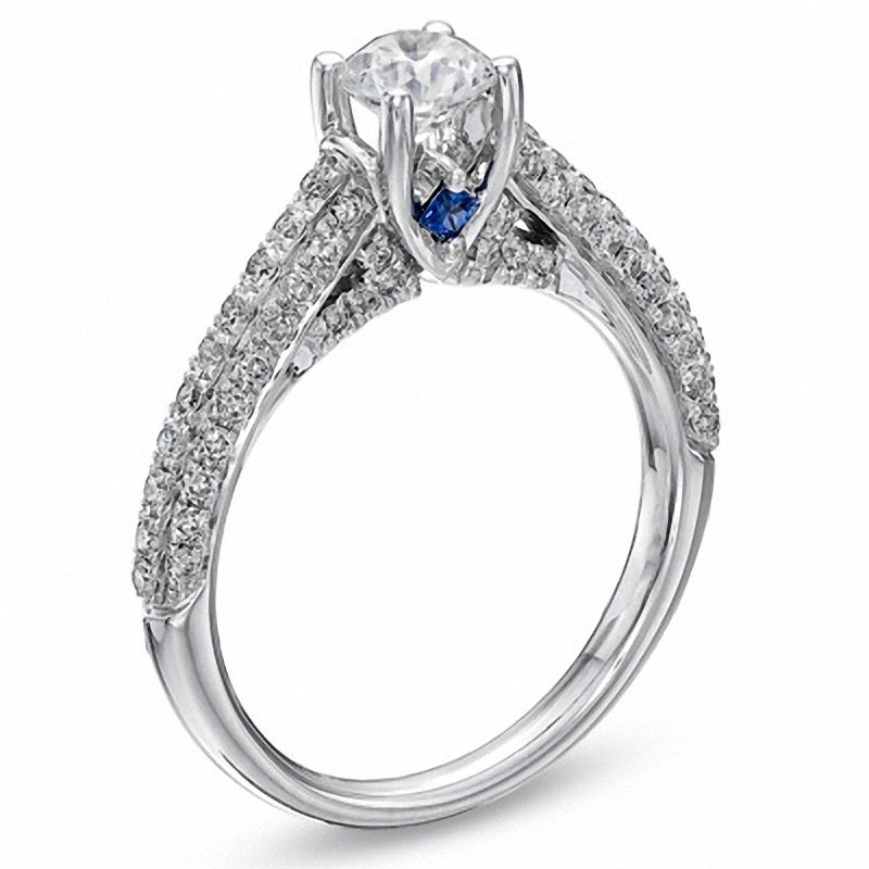 Main Image 3 of Vera Wang Love Collection 0.95 CT. T.W. Diamond Engagement Ring in 14K White Gold