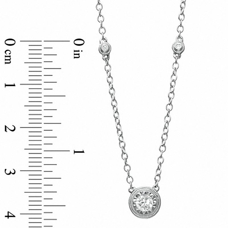 0.28 CT. T.W. Diamond Fashion Pendant in 10K White Gold