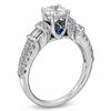 Thumbnail Image 2 of Vera Wang Love Collection 1.45 CT. T.W. Round and Baguette Diamond Engagement Ring in 14K White Gold