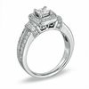 1.00 CT. T.W. Princess-Cut Diamond Frame Engagement Ring in 14K White Gold