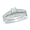 Thumbnail Image 0 of 1.00 CT. T.W. Princess-Cut Diamond Bridal Set in 14K White Gold