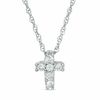 Thumbnail Image 0 of Diamond Accent Cross in 10K White Gold