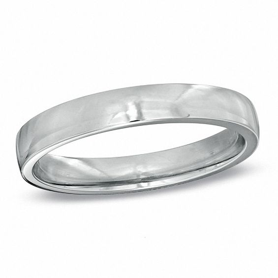 Ladies' 3.0mm Comfort Fit Wedding Band in Platinum