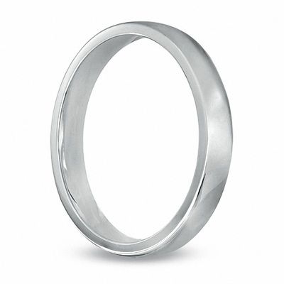 Ladies' 3.0mm Comfort Fit Wedding Band in Platinum